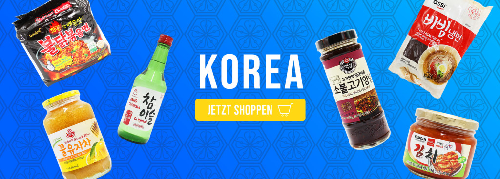 Auswahl Koreanische Produkte und Lebensmittel