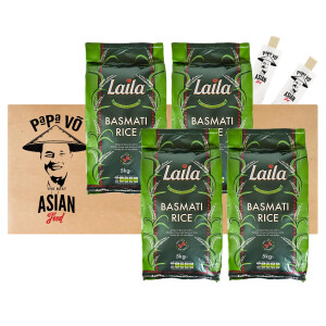 Laila Basmati Langkorn Reis 20kg (4x5kg)