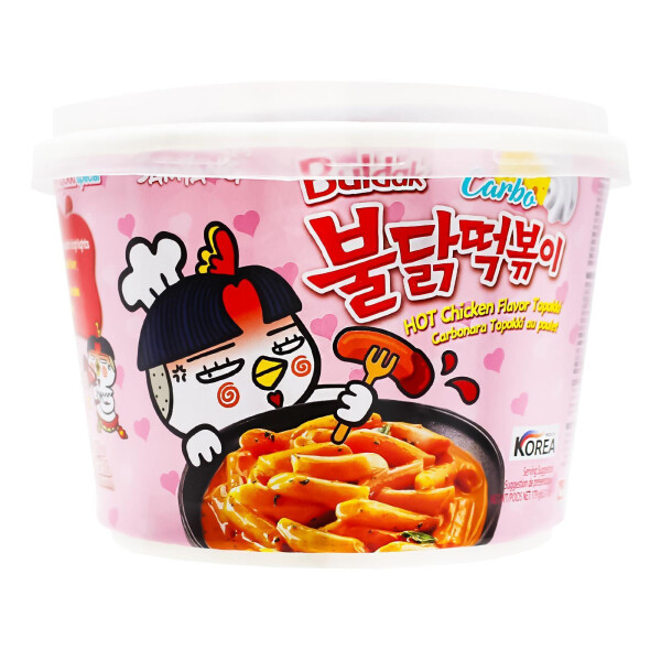 Samyang Buldak Carbonara Hot Chicken Flavor Topokki 179g