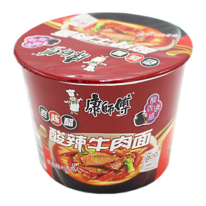 Mr. Kon´s Instant Nudelsuppe Spicy Beef Aroma Bowl...