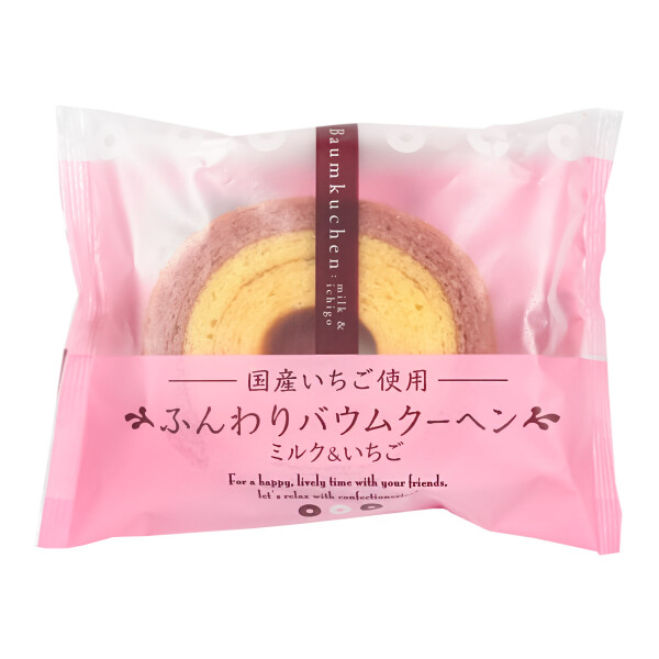 Taiyo Baumkuchen Milch&Erdbeer 75g