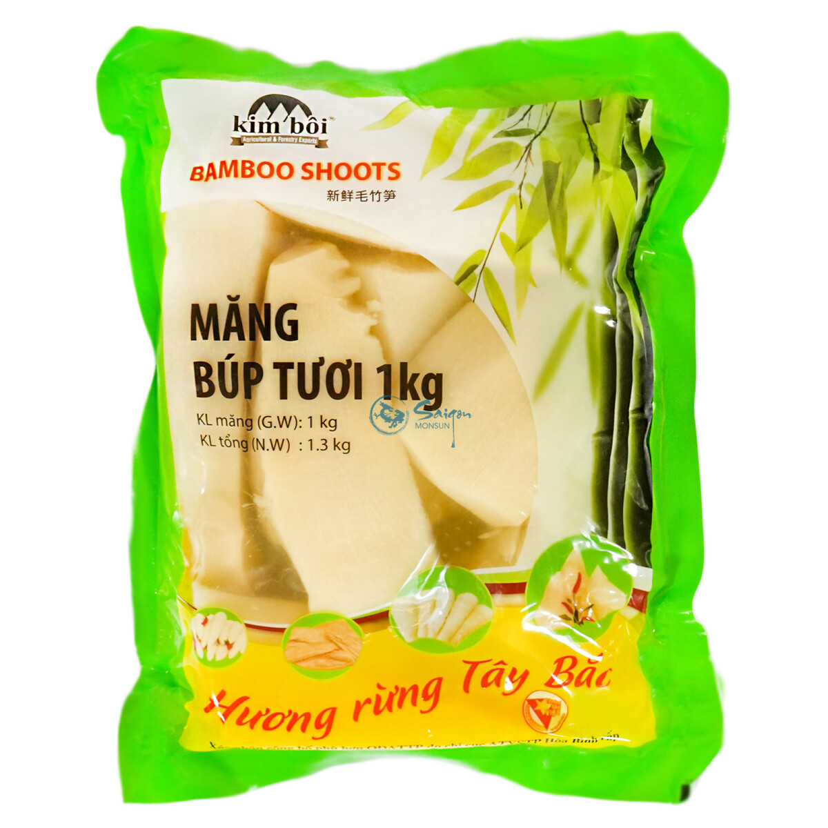 Kim Boi Mang Bup Tuoi Bambusstücke 1kg