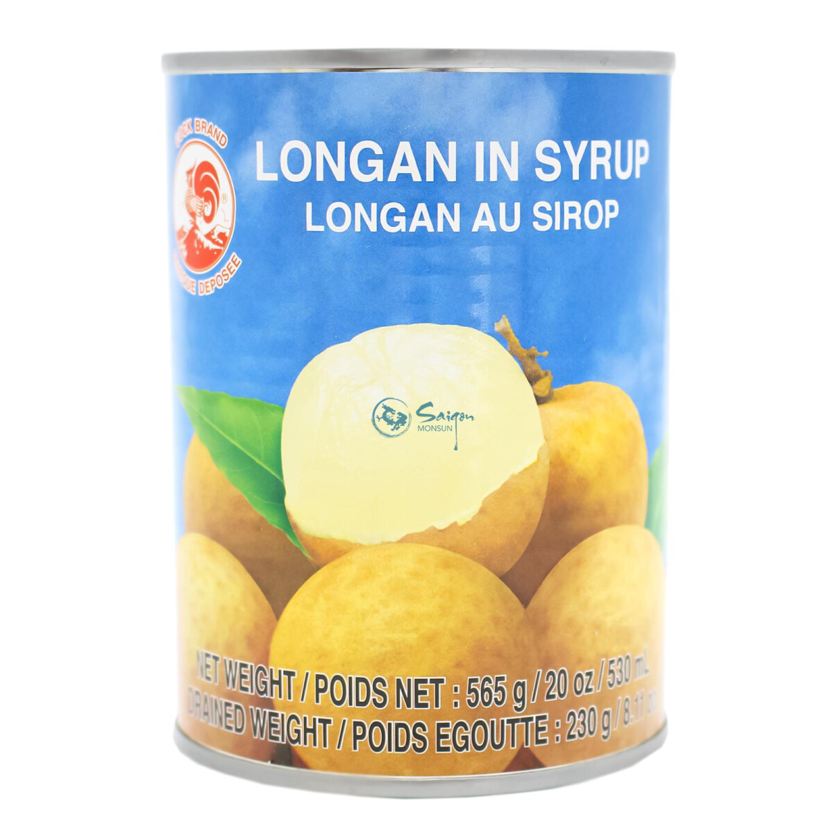 Cock Longan Früchte gezuckert 565g/ATG230g