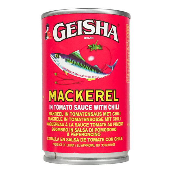 Geisha Makrele in Tomatensoße mit Chilli 425g