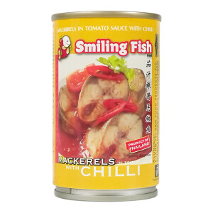 Angebot! Smiling Fish Makrele in Tomatensauce mit Chili 155g