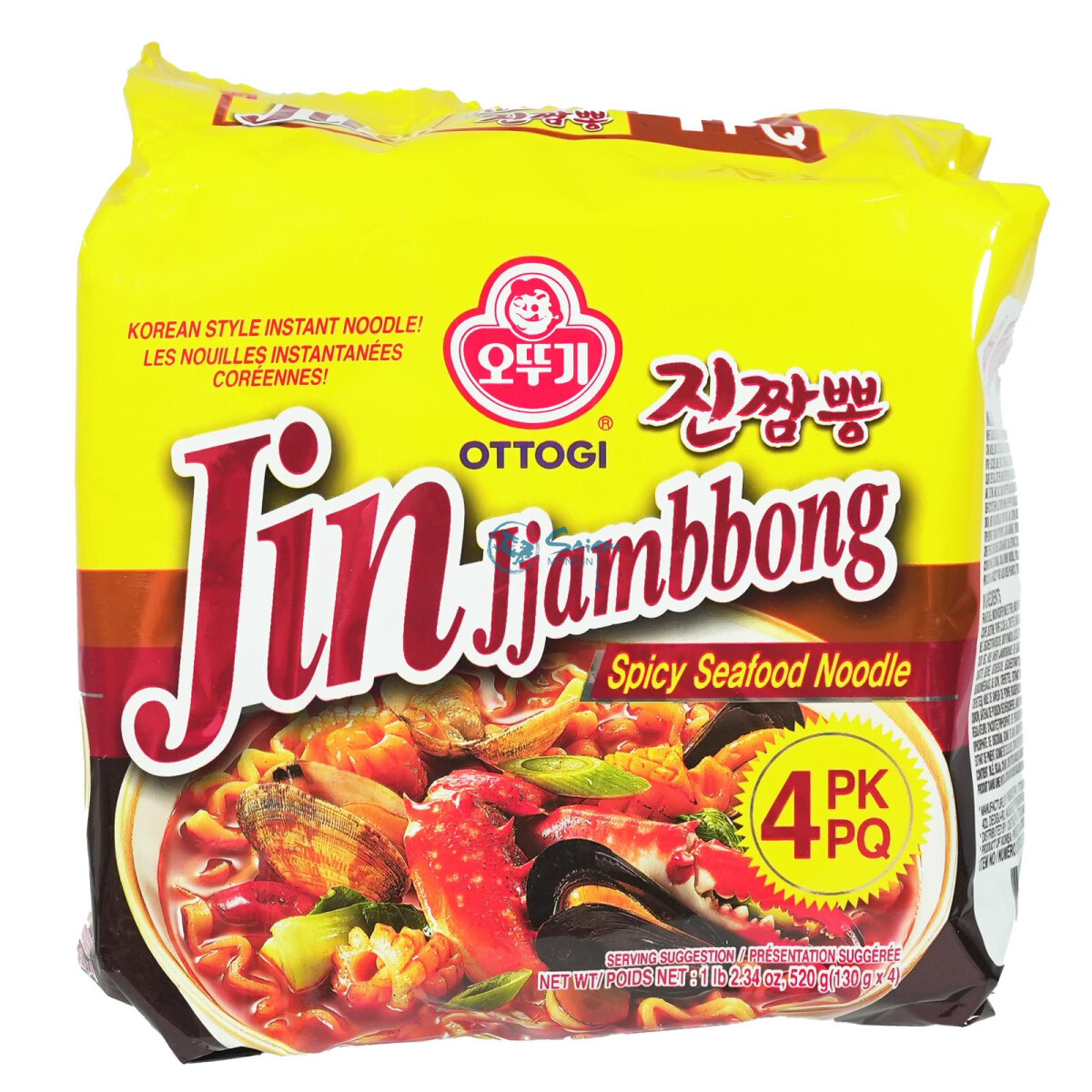 Ottogi Instantnudeln Jin Jjamppong Spicy Seafood Flavor 520g