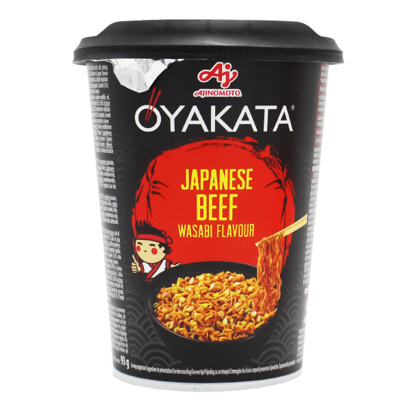 Ajinomoto Oyakata Instantnudeln Japanese Beef Wasabi Geschmack 93g