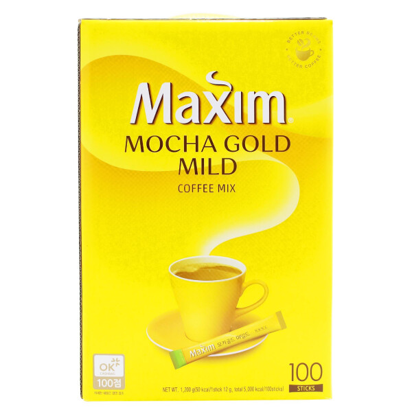 Maxim Mocha Gold Mild Koreanischer Kaffee Mix 1,2kg (100Packungen)