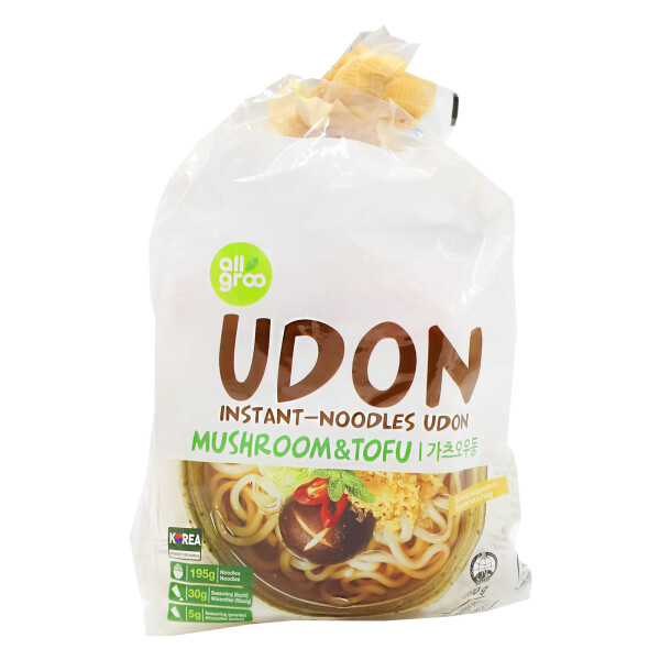 Allgroo Udon Nudeln Tofu und Pilz Geschmack 690g