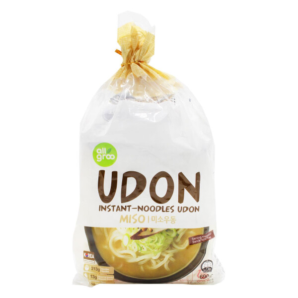 Allgroo Udon Nudeln MISO Geschmack 690g