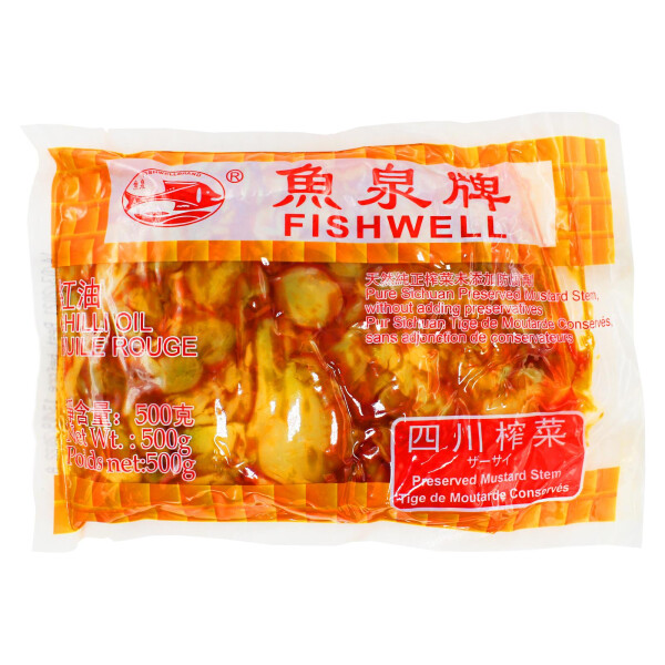 Fishwell Zhacai Tsa Tsai Rettich in Chiliöl 500g