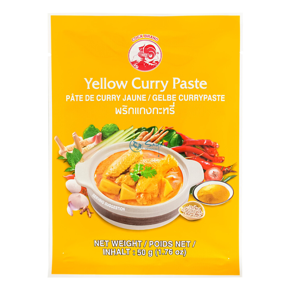 Cock Thailändische Gelbe Currypaste 50g, 0,89