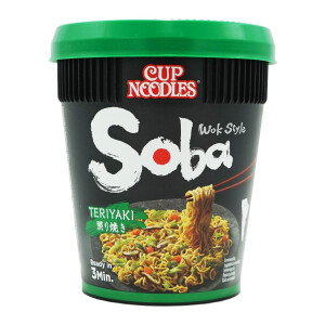 Nissin Soba Teriyaki Wok Style Cup Noodles 8x90g
