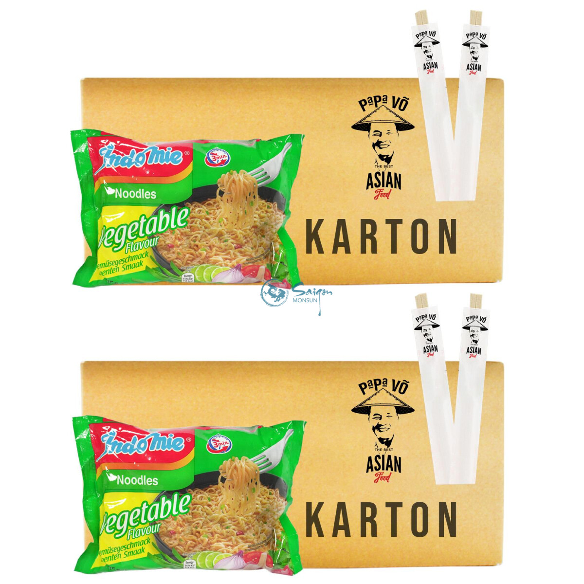 Indomie Instantnudeln Gemüse vegetarisch 80x75g