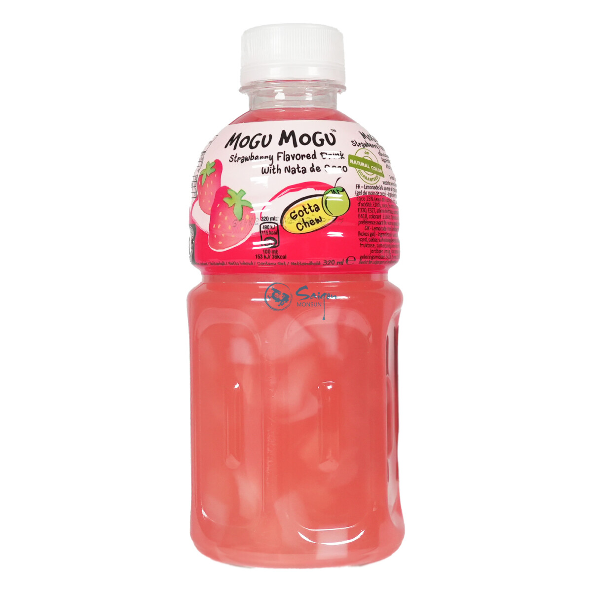 Mogu Mogu Erdbeer Getränk mit Nata de Coco 320ml...