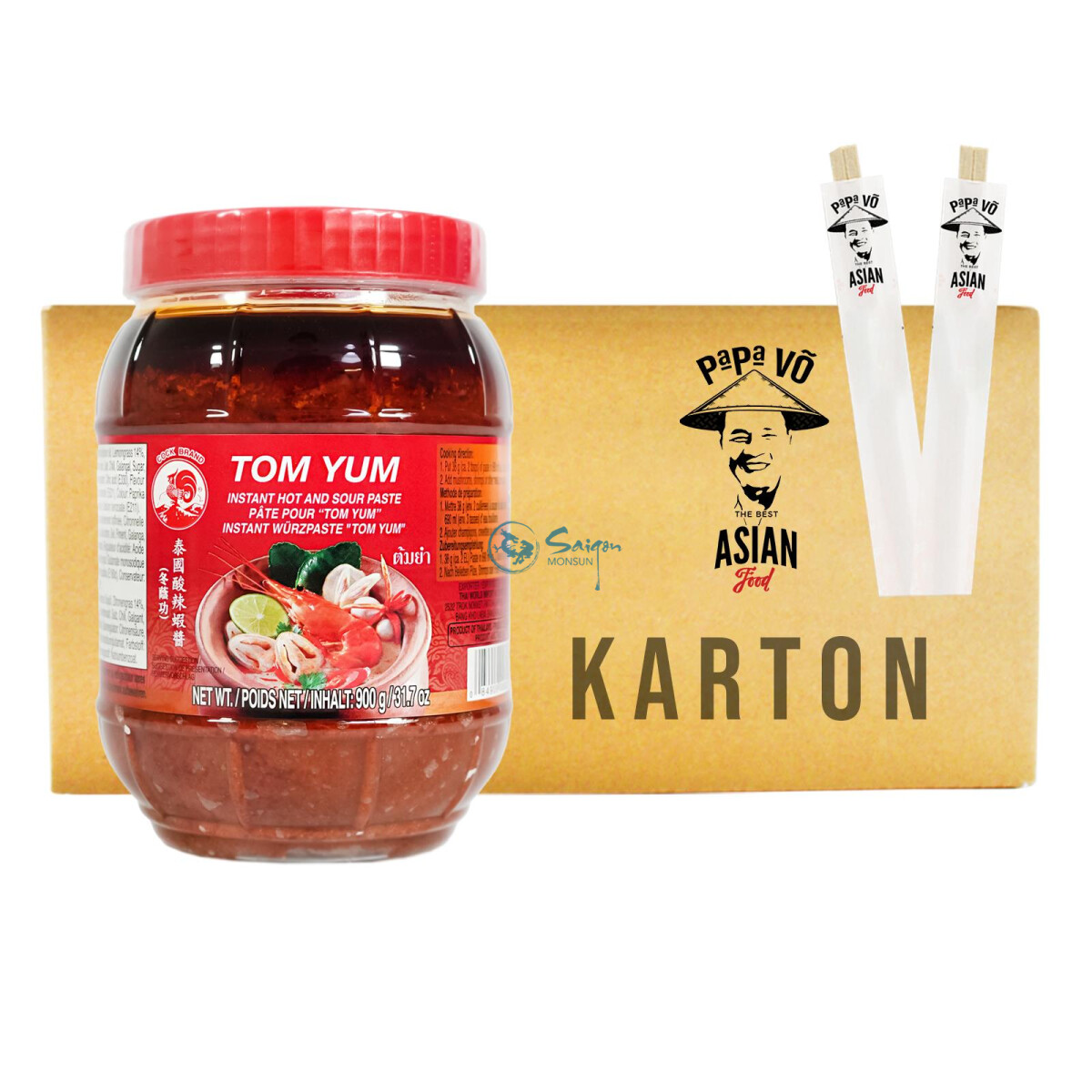 Cock Tom Yum Paste 12x900g