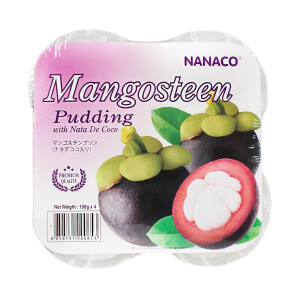 Nanaco Mangosteen Pudding mit Nata de Coco 432g