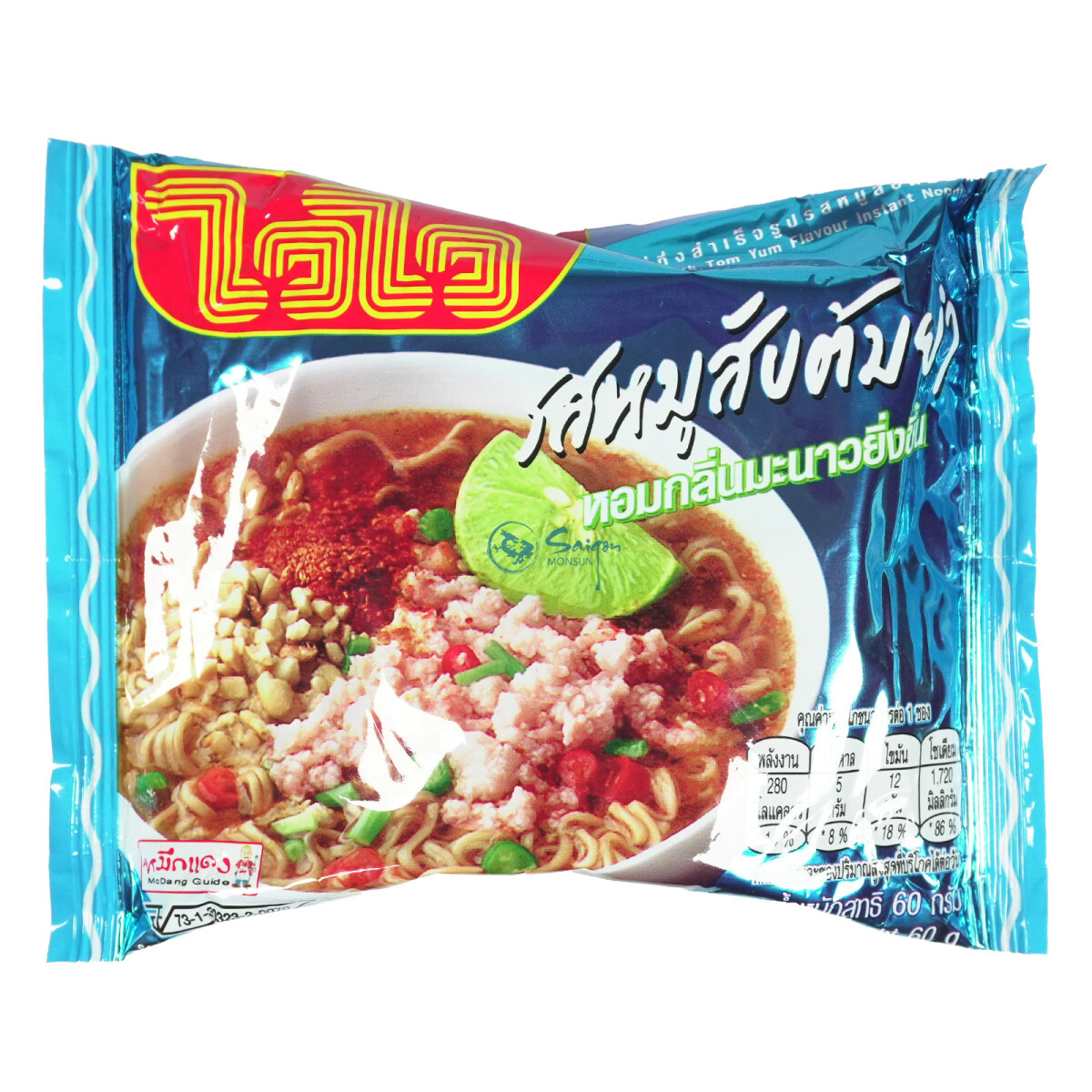 Wai Wai Instantnudeln Tom Yum Schwein Geschmack 60g