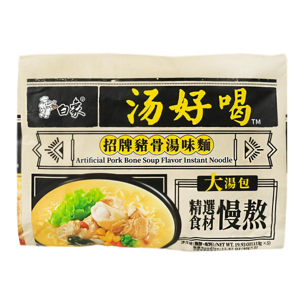 Baixiang Instantnudeln Schweineknochen Geschmack 565g