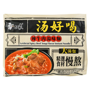 Baixiang Instantnudeln Spicy RIND Geschmack 555g