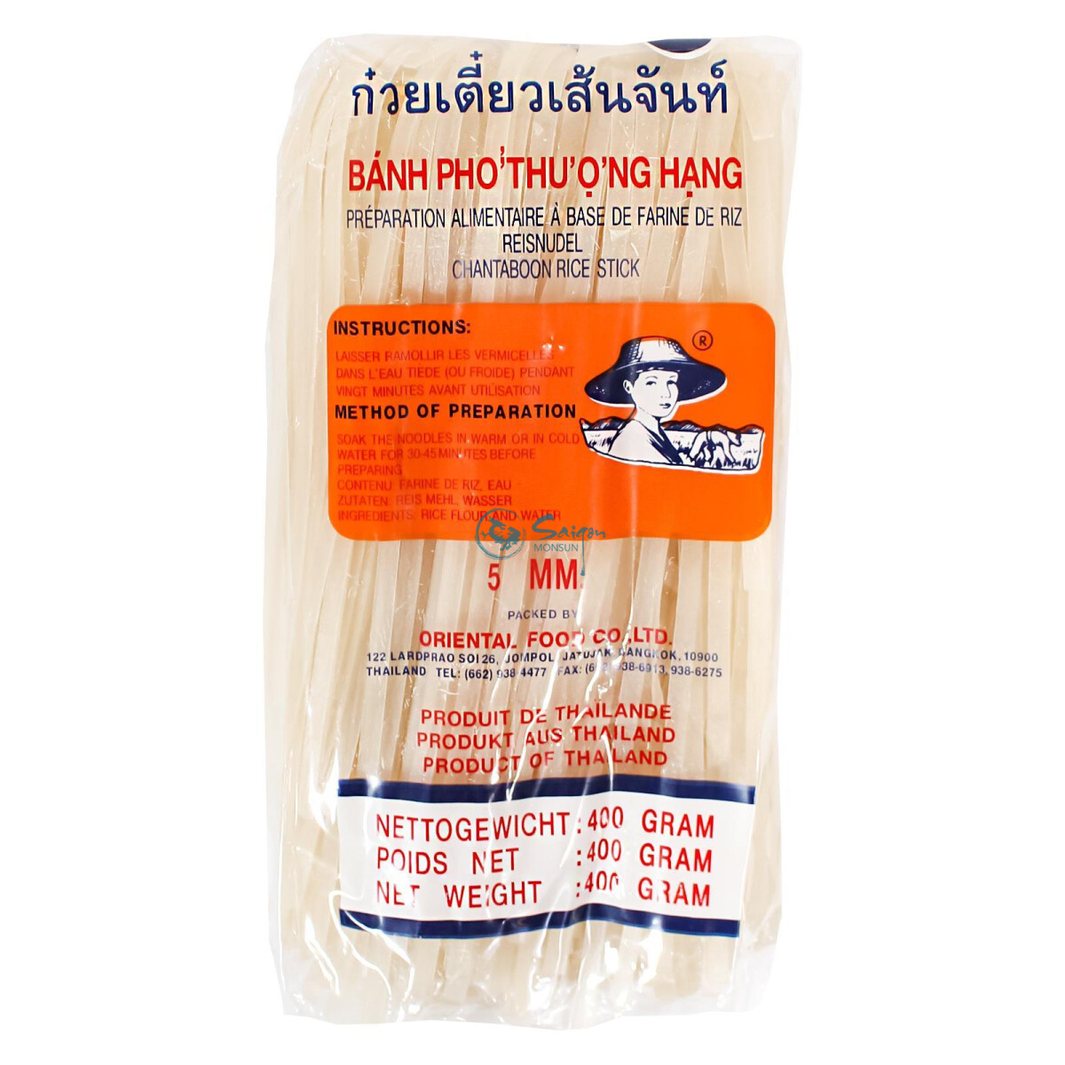 34x400g KK Farmer 5mm Reisbandnudel Banh Pho