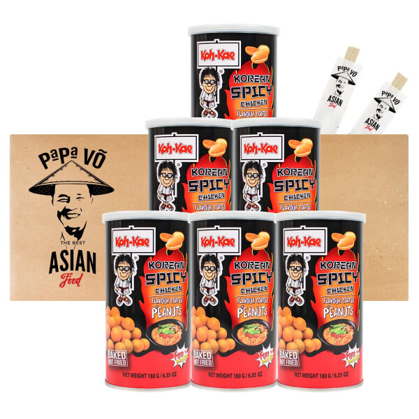 Koh Kae Korean Spicy Chicken Erdnüsse 6x180g