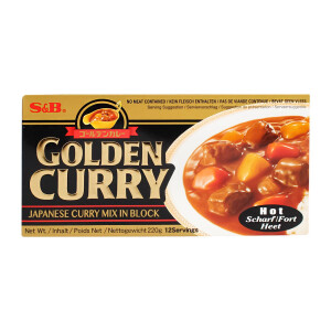 S&B Golden Curry Mix scharf 5x220g