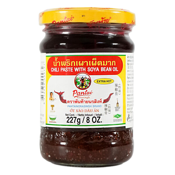 Pantai Chilipaste mit Sojaöl Nam Prik Pao 227g