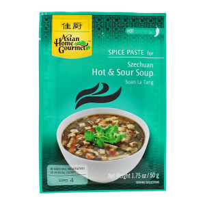 Asian Home Gourmet Würzpaste Szechuan pikant saure Suppe 50g