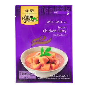 Asian Home Gourmet Gewürzpaste MADRAS Curryhuhn 12x50g