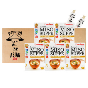 Marukome Miso Suppenpaste mit gebratenem Tofu 5x57g (3P.)