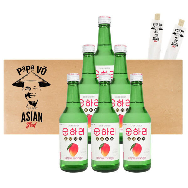 Lotte Chum Churum Soju Apfel Mango 6x360ml 12%vol