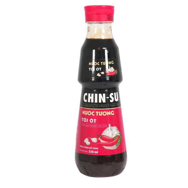 Chin-Su Nuoc Tuong Toi Ot Sojasauce mit Knoblauch und Chili 330ml
