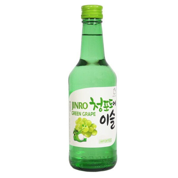 Jinro Green Grape Koreanisches Alkoholisches Getränk mit Traubengeschmack 360ml 13%vol.