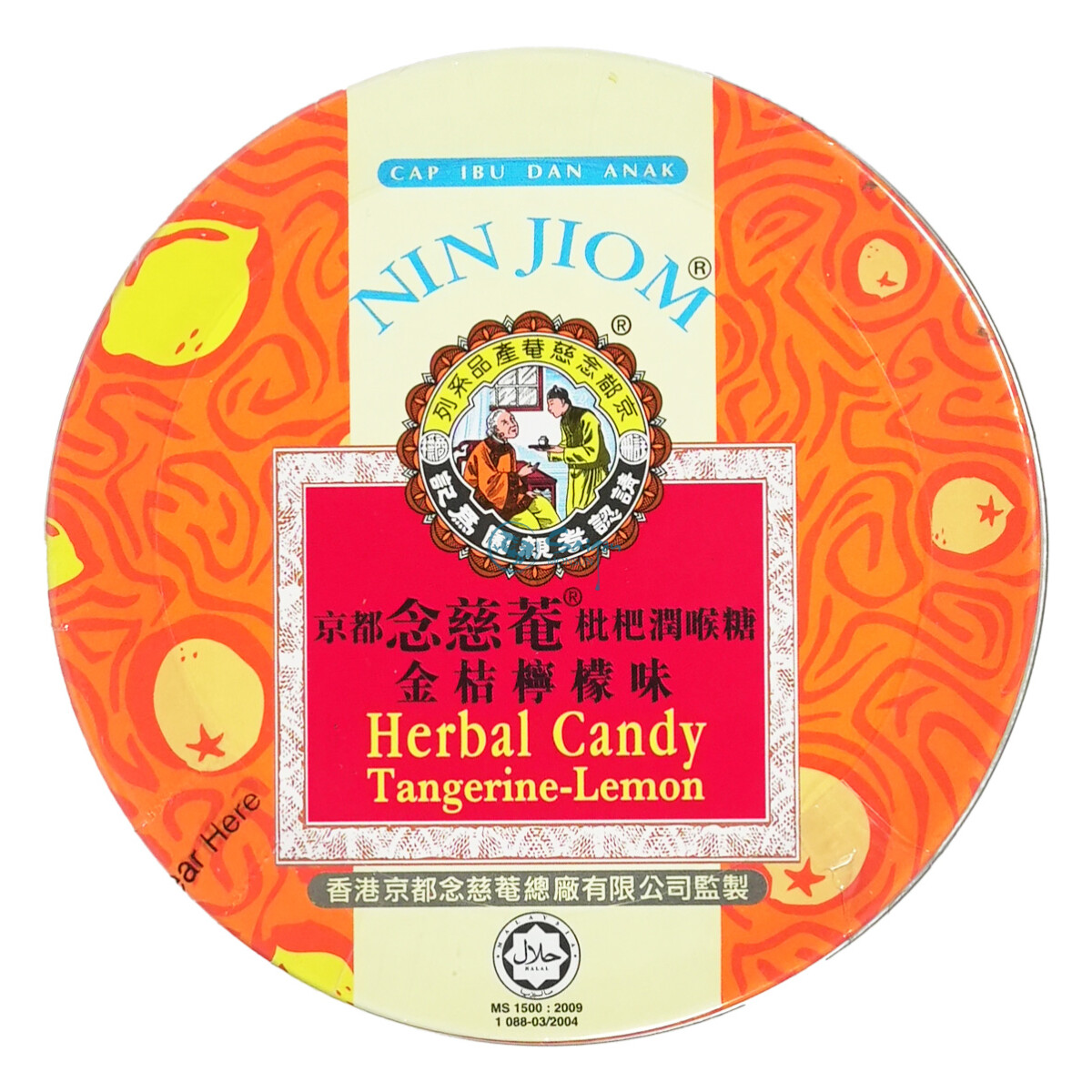 Nin Jiom Herbal Candy Tangerine Lemon 60g
