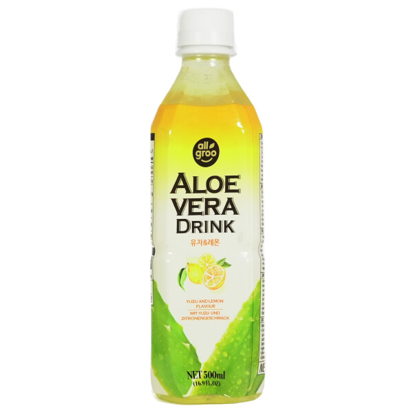 Allgro Aloe Vera Drink Yuzu Lemon Geschmack 500ml zzgl. 0,25€ Pfand
