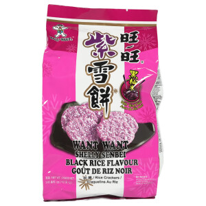 Want Want Reiscracker mit schwarzem Reis Senbei 112g