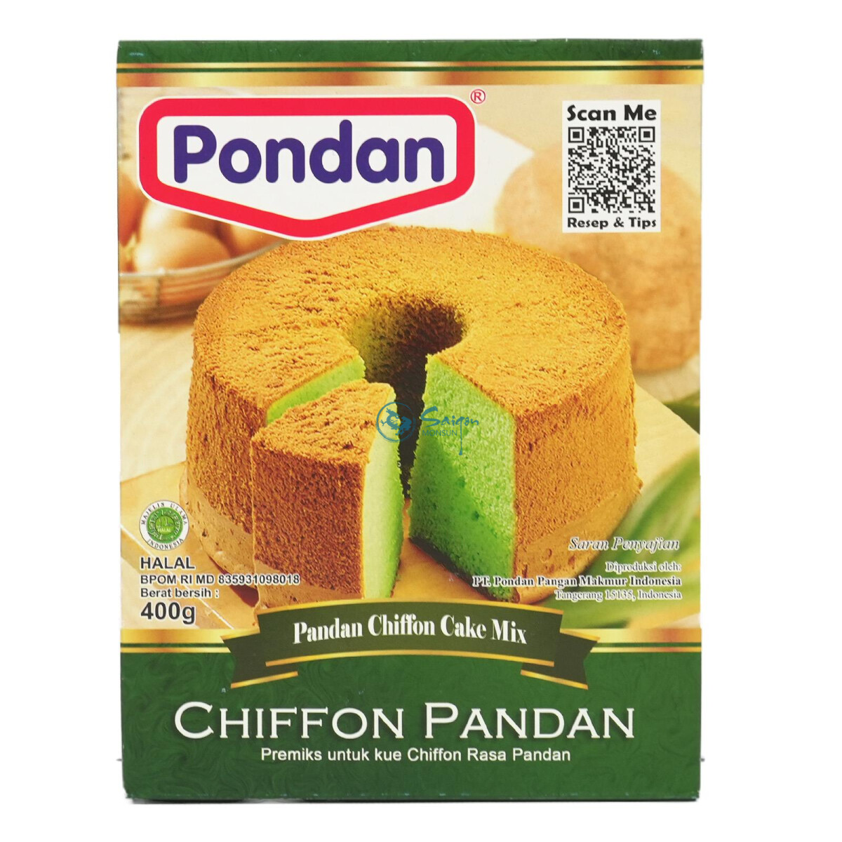 Pondan PANDAN Chiffon Cake Mix Kuchenmix 400g