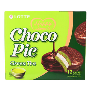 Lotte Choco Pie Gr&uuml;ner Tee 336g