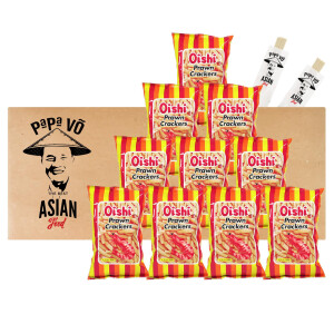 Oishi Prawn Garnelen Crackers 10x60g