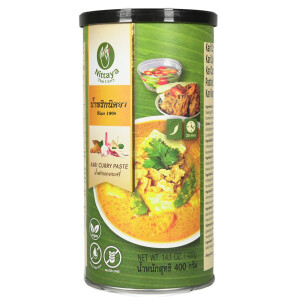 Nittaya Thai Kari Gelbe Curry Paste (vegan) 400g