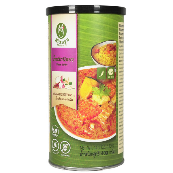 Nittaya Thai Masaman Curry Paste (vegan) 400g