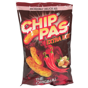 Chippas Extra Hot Mais & Erdnuss Flips 150g