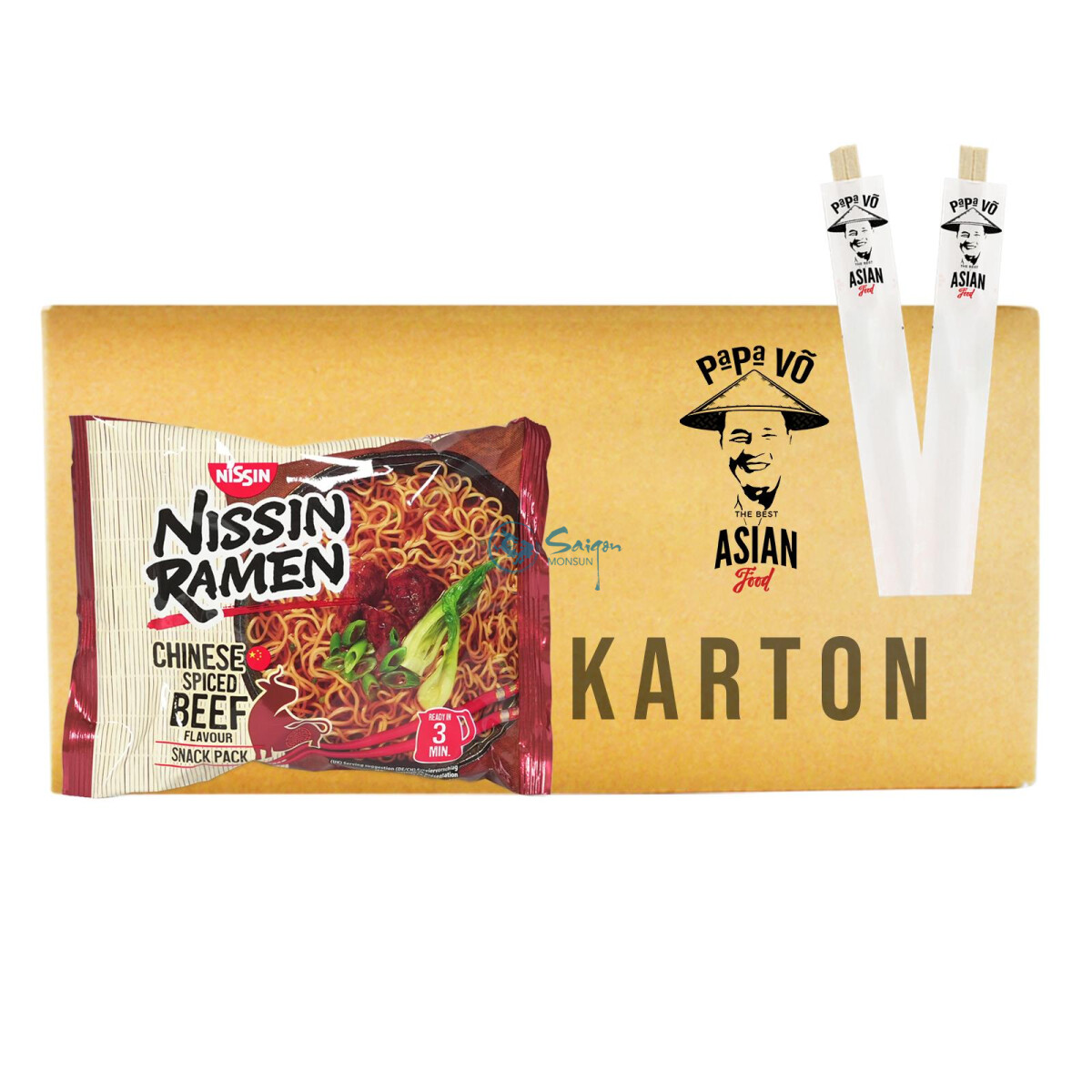 Nissin Ramen Chinese Spiced Beef Flavor 30x66,8g