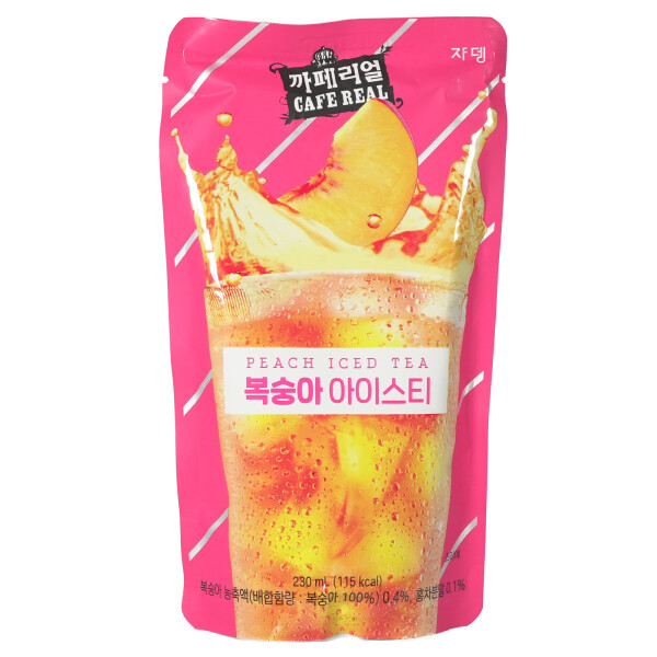 Cafe Real Peach Iced Tea Getränk mit Pfirsich Geschmack 230ml