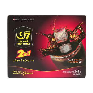 Trung Nguyen G7 Ca Phe Den Da Black Iced Coffee 2in1 240g