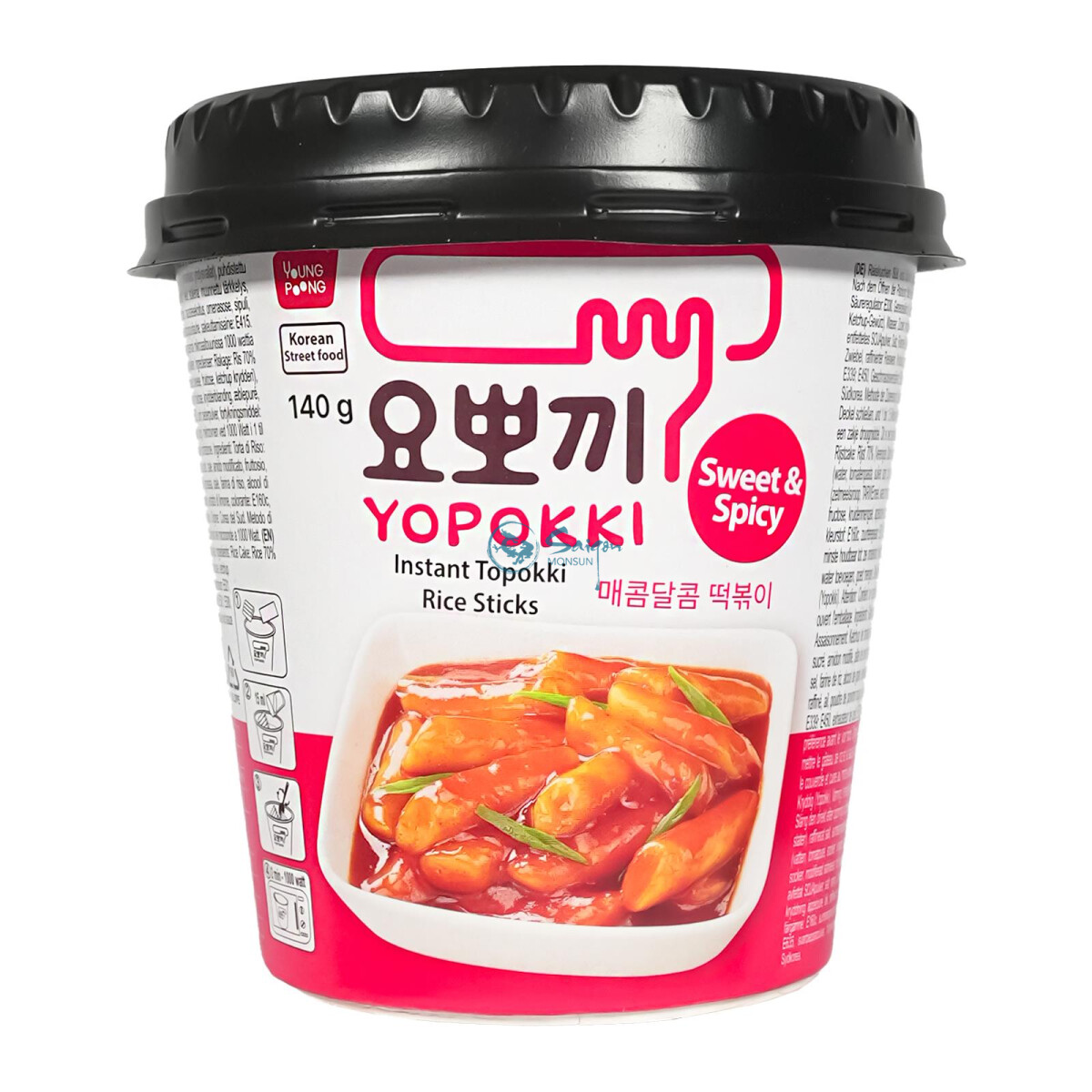 Yopokki Topokki Instant Rice Sticks Sweet&Spicy 140g