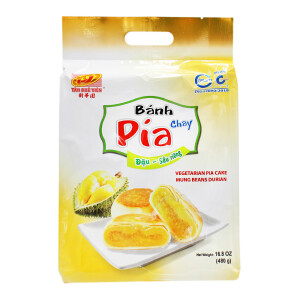 Tan Hue Vien Banh Pia Cake Kuchen mit Mungobohnen und Durian 5x480g