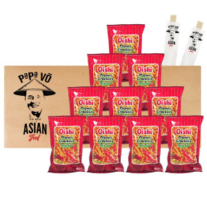 Oishi Prawn Crackers Spicy 10x60g