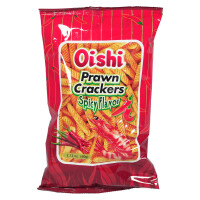 Oishi Prawn Crackers Spicy 10x60g